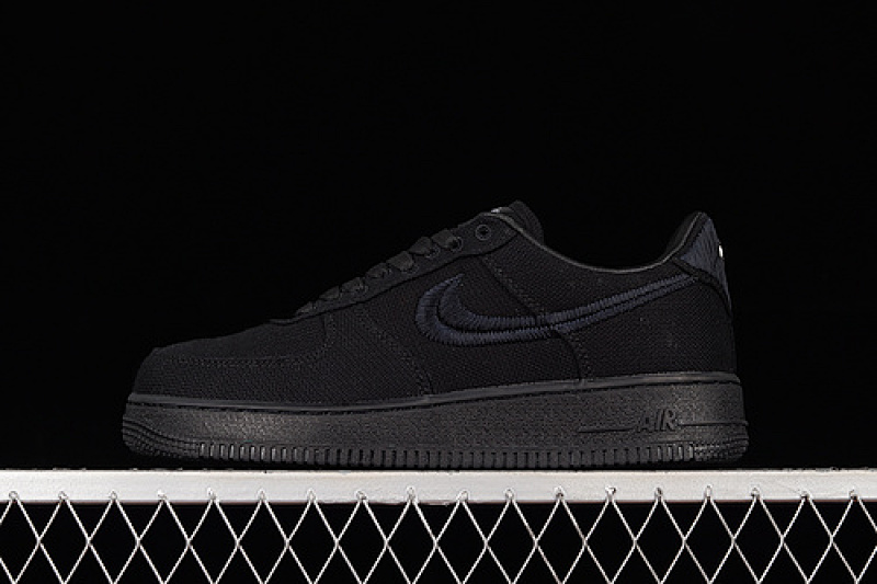 Nike Nike STUSSY X AIR FORCE 1 LOW BLACK/BLACK/BLACK · CZ9084-001, photo 1
