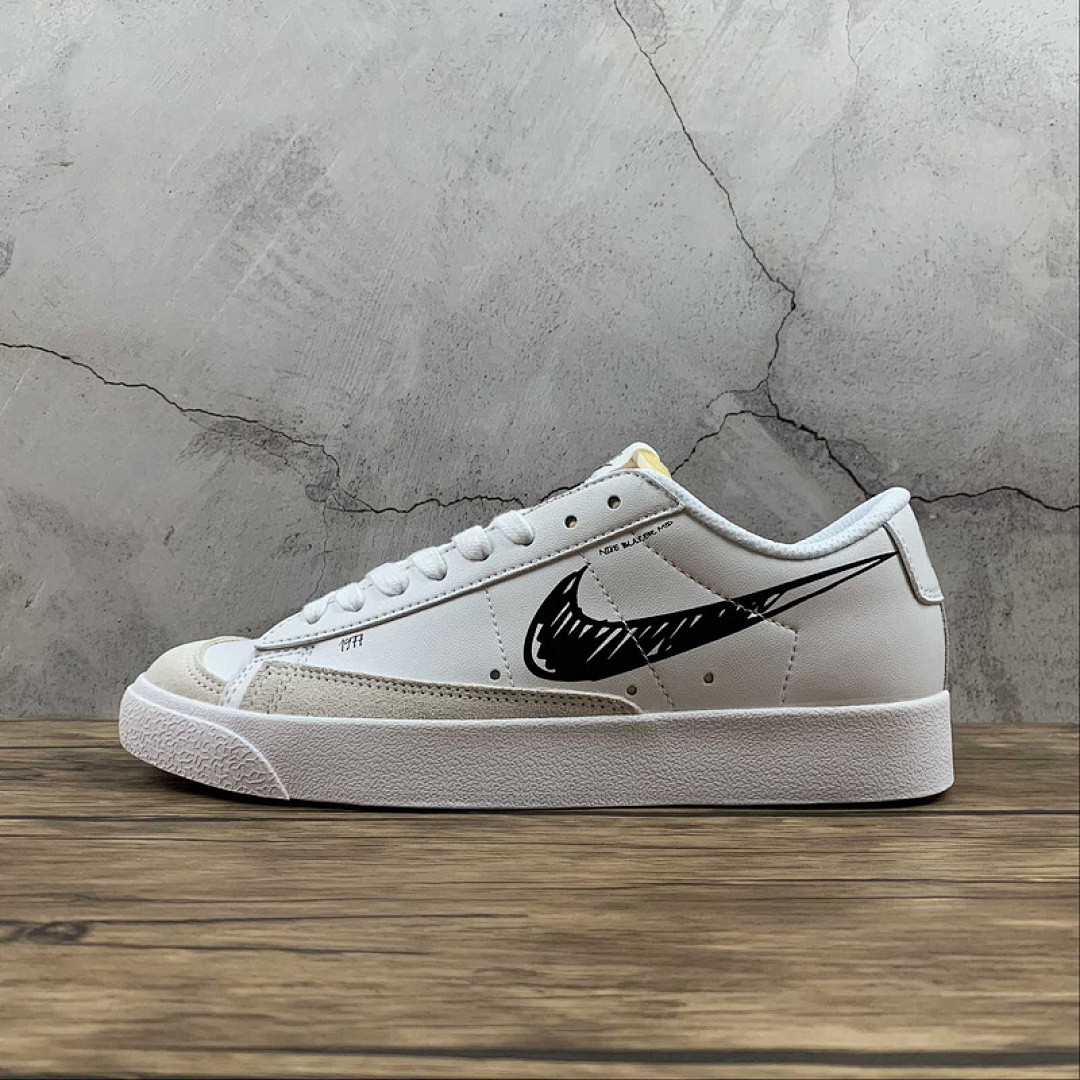 Unbranded [DA6364-102]-[BLAZER LOW 77 VINTAGE WHITE/WHITE/BLACK]-[WOMAN:36-39]-[MAN:40-44], photo 1