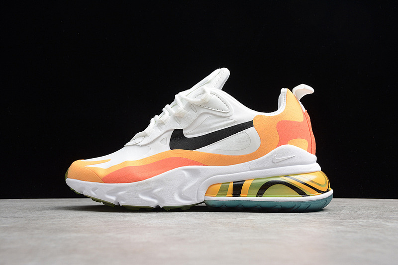 Nike AIR MAX 270 SHOES WHITE/BLACK/ORANGE · AO4971-005, photo 1