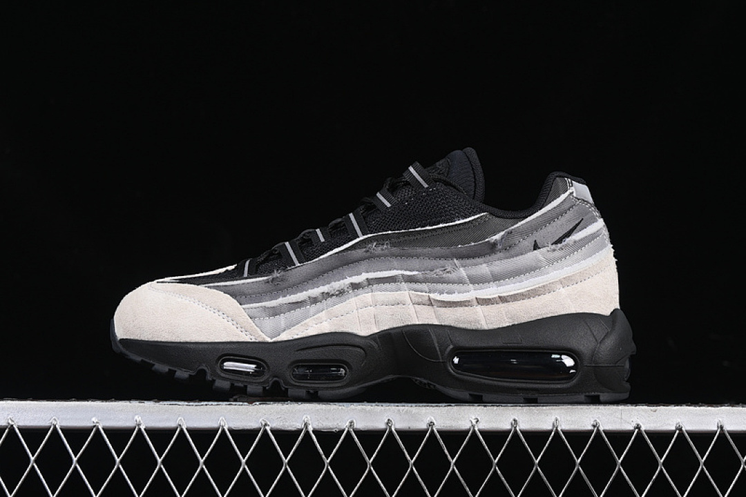 Comme des Garcons Nike COMME DES GARÇONS X AIR MAX 95 GREY/BLACK · CU8406-101, photo 1