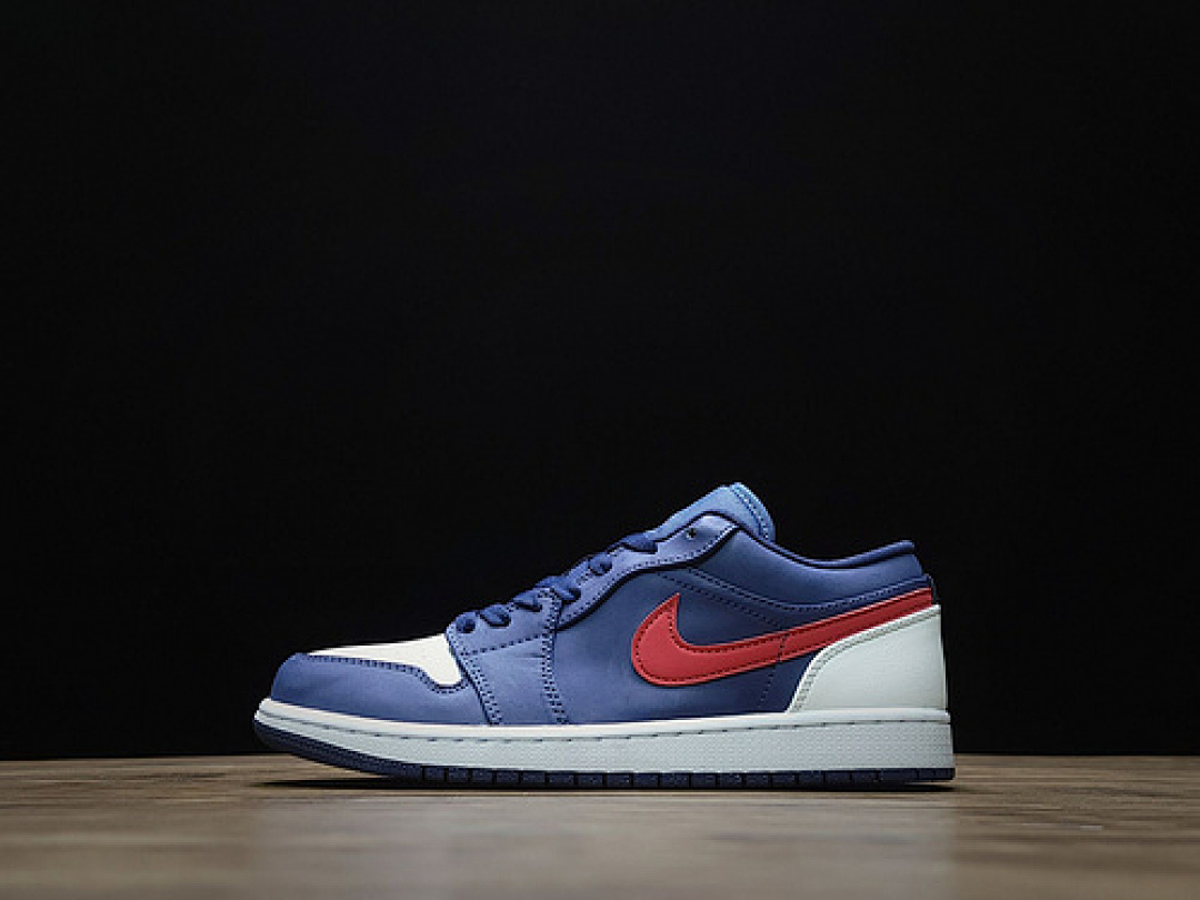 Jordan [CZ8454-400]-[AIR JORDAN 1 LOW USA NAVY BLUE/WHITE/RED]-[MAN:40-45], photo 1