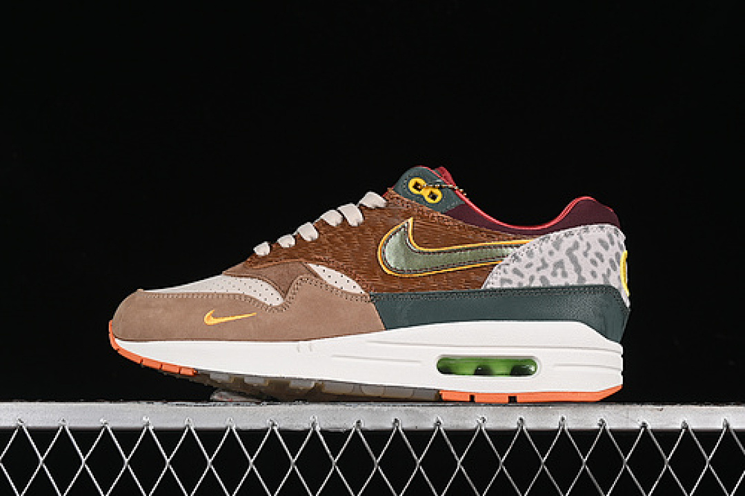 Unbranded [HQ2639-100]-[DIVISION STREET AIR MAX 1/87 LIGHT OREWOOD BROWN/UNIVERSITY GOLD/WHITE/STARFISH], photo 1