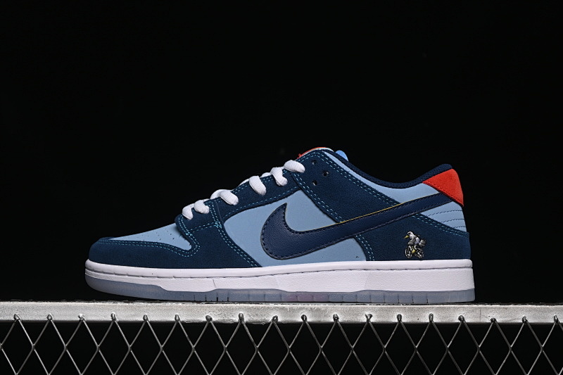 Nike SB DUNK LOW WHITE/BLUE/RED · DX5549-400, photo 1