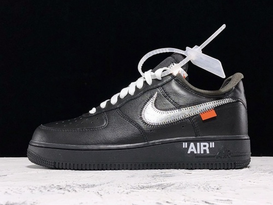 Nike [AV5210-001]-[ST OFF WHITE X AIR FORCE 1 LOW 07 VIRGIL BLACK/METALLIC (SILVER]), photo 1