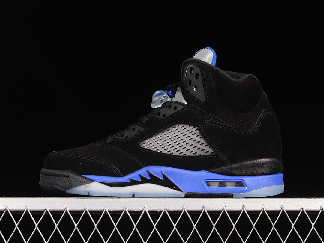 Jordan AIR Jordan 5 RETRO BLACK/RACER BLUE/REFLECTIVE SILVER · CT4838-004, photo 1