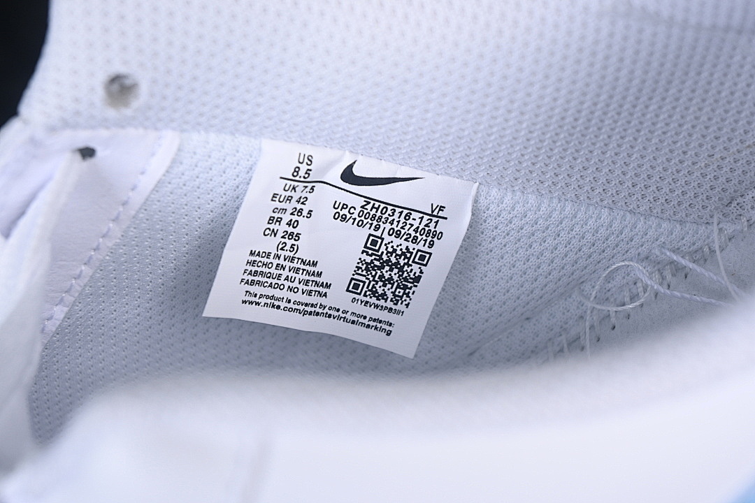 Nike [ZH0316-121]-[AIR FORCE 1 07 LOW CASUAL SNEAKERS WHITE/BLUE/WHITE]-[WOMAN:36-39.5]-[MAN:40-45] - Image 6
