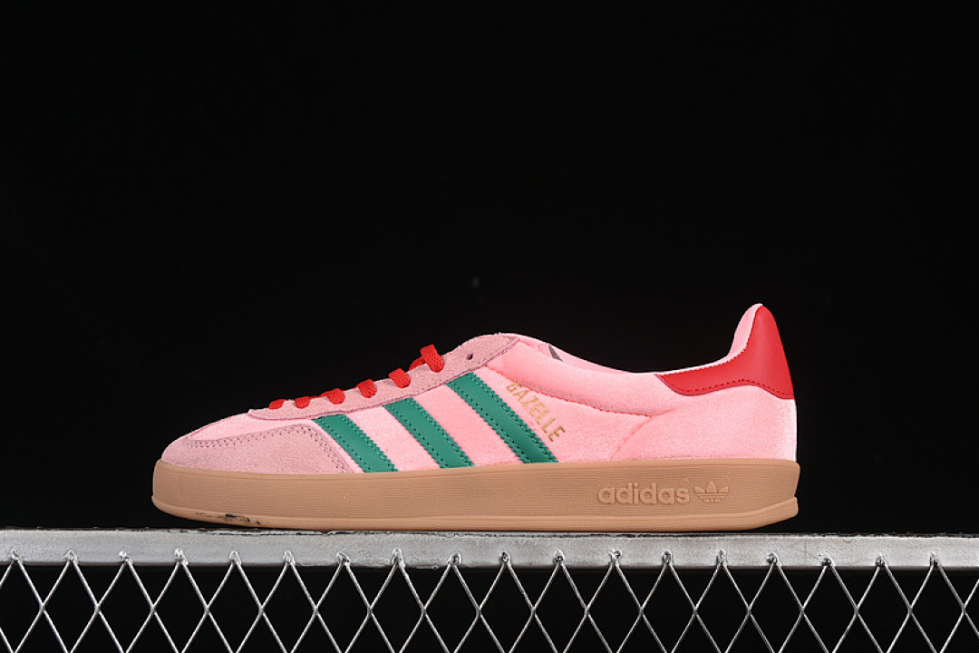 Unbranded [JI2713]-[ORIGINALS GAZELLE INDOOR COURT GREEN/GLOW PINK/GUM]-[WOMAN:36-39]-[MAN:40-45], photo 1