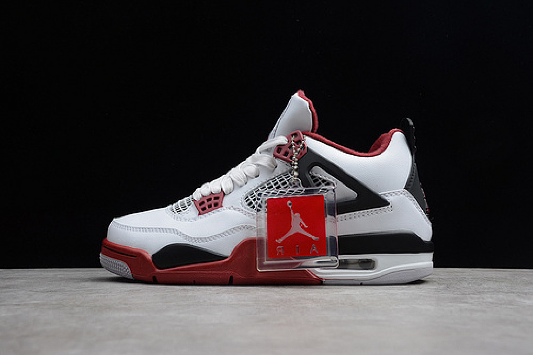 Jordan AIR Jordan 4 RETRO FIRE RED WHITE/CLARET RED-BLACK · 308497-160, photo 1