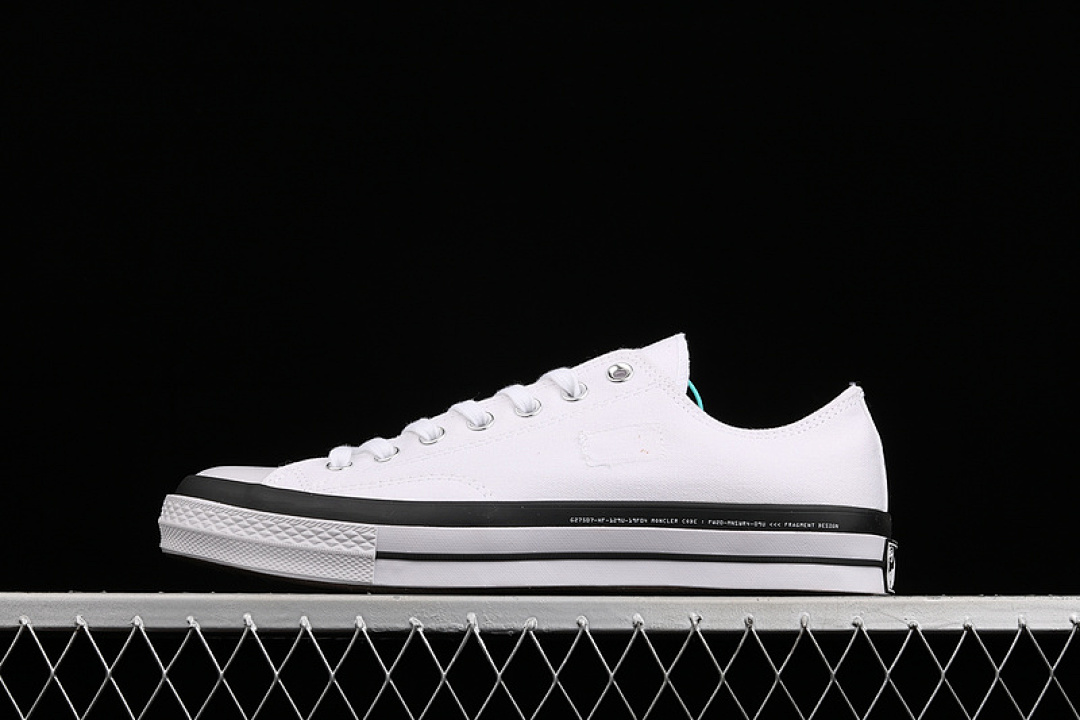 Converse [169070C]-[FRAGMENT DESIGN X MONCLER CHUCK TAYLOR ALL-STAR 70S LOW WHITE/BLACK], photo 1