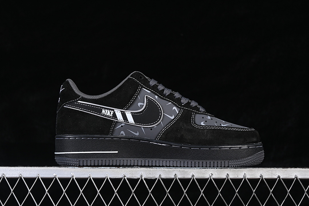 Nike [DD8585-200]-[AIR FORCE 1 07 LOW CASUAL SNEAKERS BLACK/DARK GREY]-[WOMAN:36-39]-[MAN:40-45] - Image 15