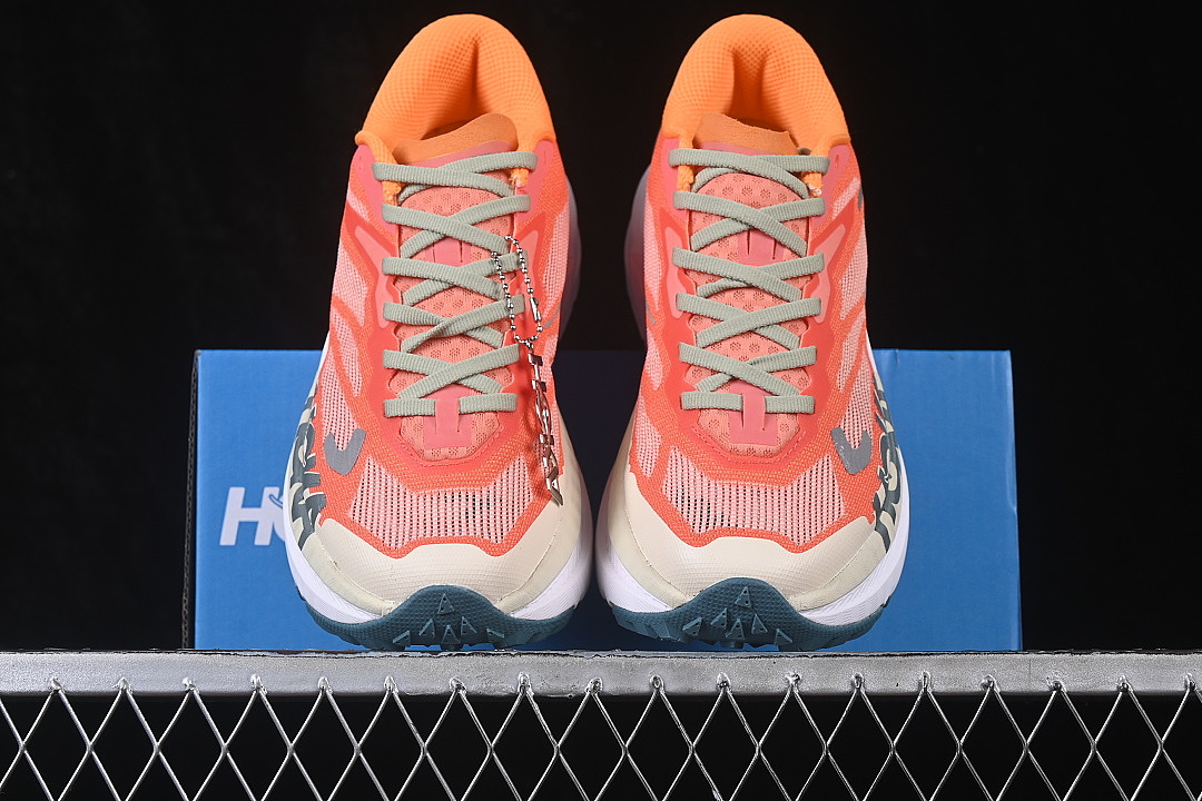 Hoka [1162010 FPR]-[LIGHTWEIGHT MOUNTAIN RUNNING SHOES RED/ORANGE/WHITE]-[WOMAN:36-39]-[MAN:40-45] - Image 12