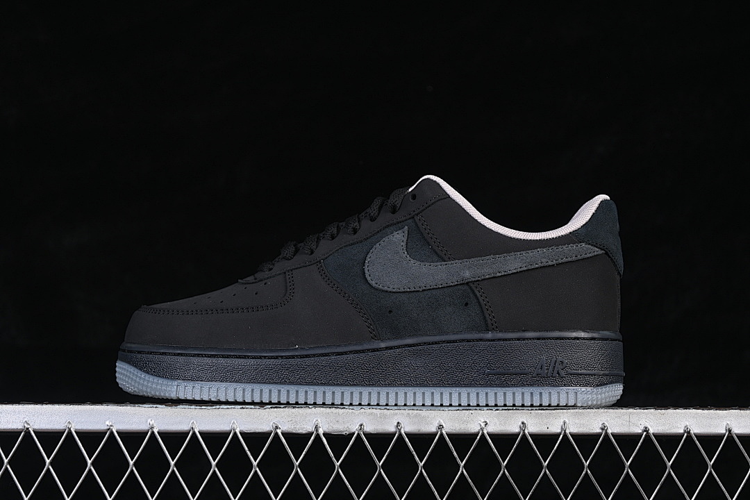 Nike [IQ9791-001]-[AIR FORCE 1 07 LOW BLACK/GREY]-[WOMAN:36-39]-[MAN:40-45] - Image 2