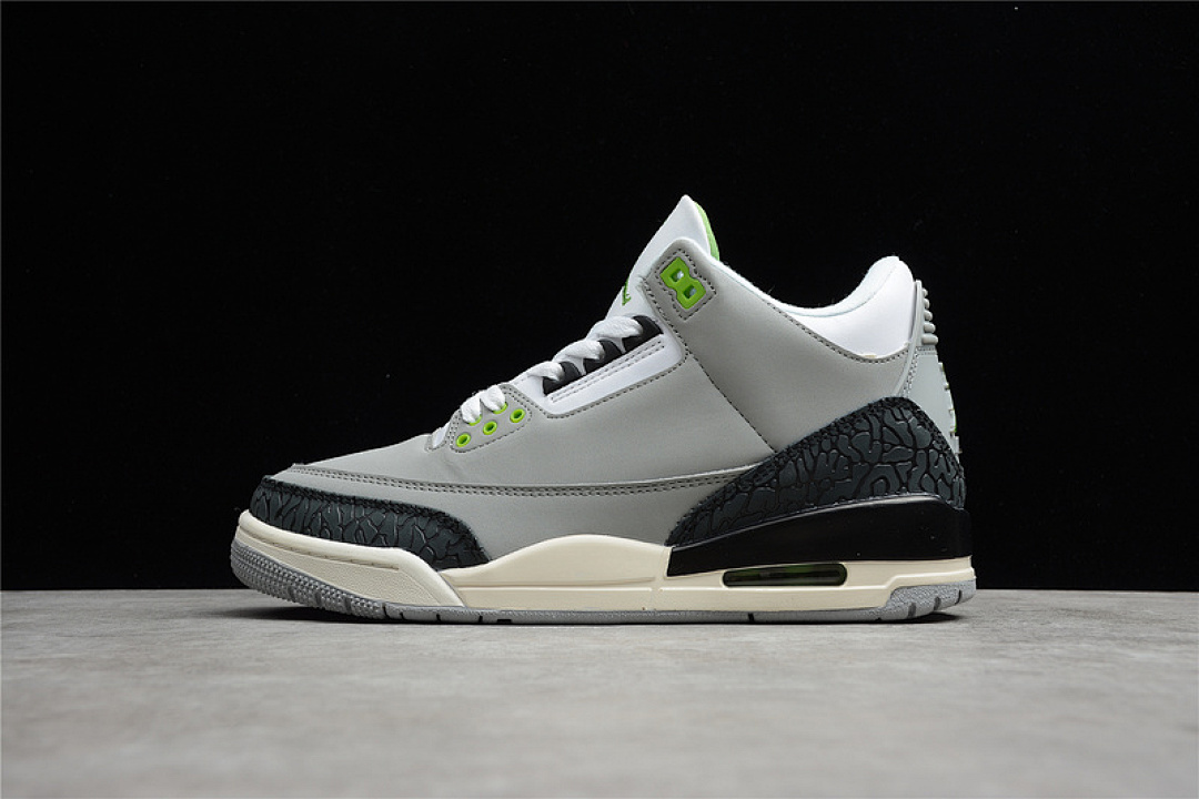 Jordan [136064-006]-[AIR JORDAN 3 RETRO CHLOROPHYLL LIGHT SMOKE GREY/CHLOROPHYLL/BLACK-WHITE-SAIL], photo 1