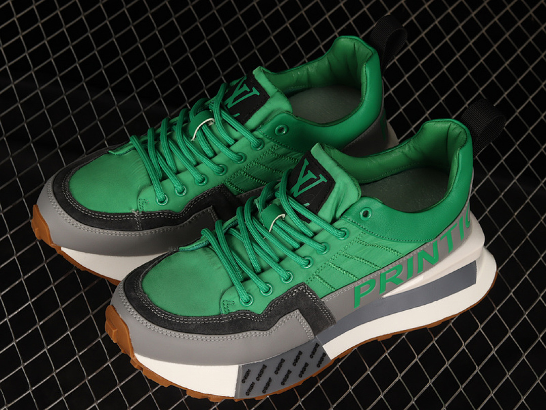 Louis Vuitton [AMDBJIN365]-[L*V BASKETBALL BOARD SHOES GREEN/GREY/WHITE]-[MAN:39-44] - Image 10