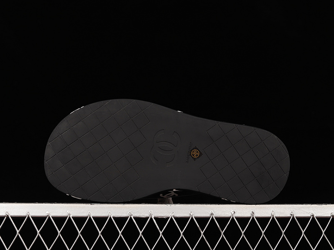 Chanel [A2507]-[CHA*NEL 22 PLATFORM SLIP-ON SLIPPERS BLACK/BLACK/WHITE]-[WOMAN:35-40] - Image 10