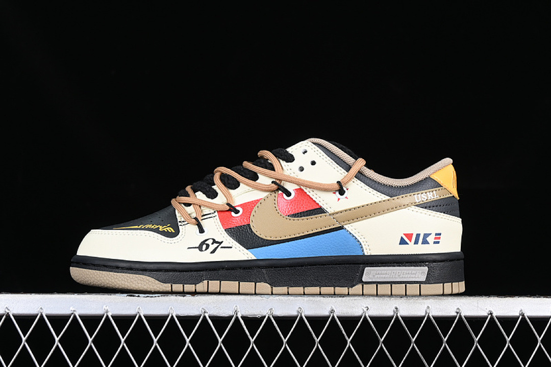 Unbranded [DJ6188-200]-[SB DUNK LOW WHITE/BLACK/BROWN/BLUE/RED]-[WOMAN:35.5-39]-[MAN:40-46], photo 1
