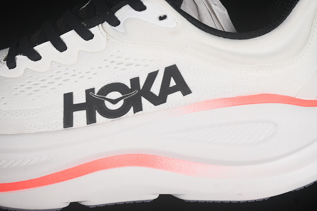 On Running [1162011 WBLC]-[HOKA ONE BONDI 9 WHITE/BLACK/ORANGE]-[WOMAN:36-39]-[MAN:40-45] - Image 8