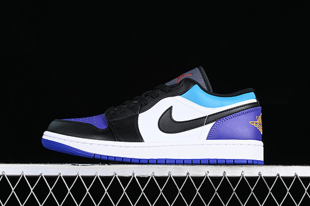 Jordan AIR Jordan 1 LOW WHITE/BLACK/BLUE/PURPLE · 553558-154, photo 1