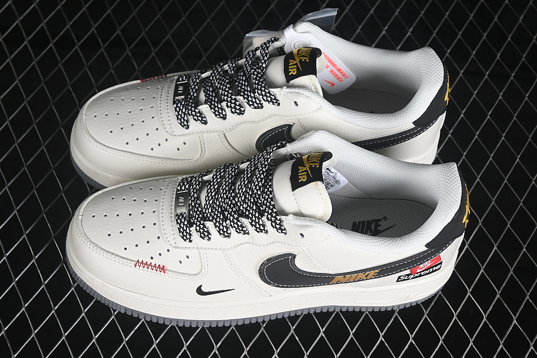 Nike [MM3399-837]-[AIR FORCE 1 07 LOW CASUAL SNEAKERS WHITE/GREY/BLACK]-[WOMAN:36-39]-[MAN:40-45] - Image 10