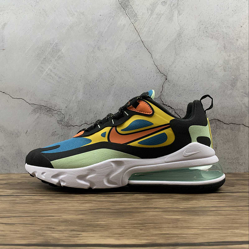 Nike AIR MAX 270 REACT GREEN ABYSS/BLACK-LASER ORANGE-STARFISH · CZ7869-300, photo 1