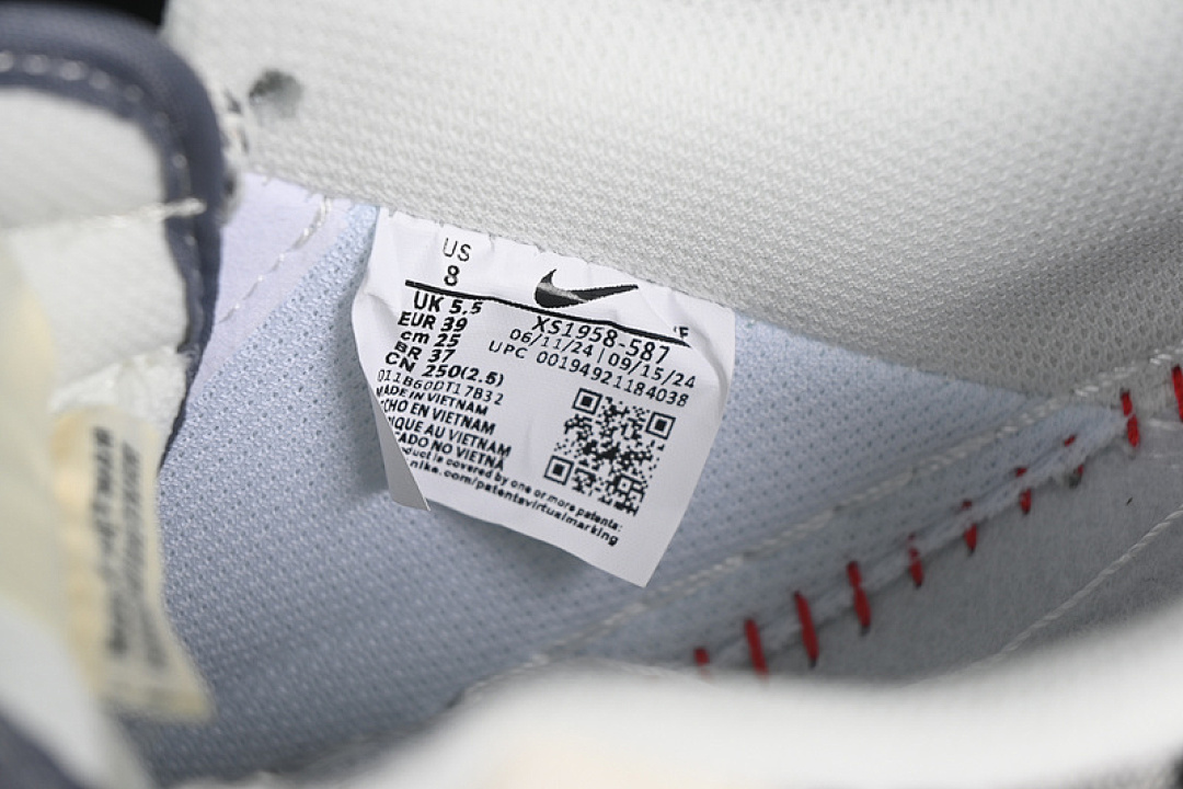 Nike [XS1958-587]-[AIR FORCE 1 07 LOW LV WHITE/GREY/BLACK]-[WOMAN:36-39]-[MAN:40-45] - Image 6