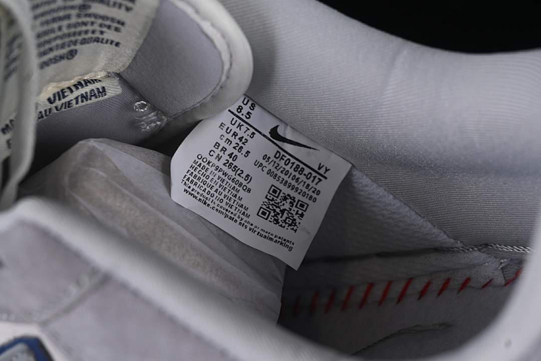 Nike [DF0188-017]-[AIR FORCE 1 07 LOW WHITE/GREY/BLUE]-[WOMAN:36-39]-[MAN:40-45] - Image 6