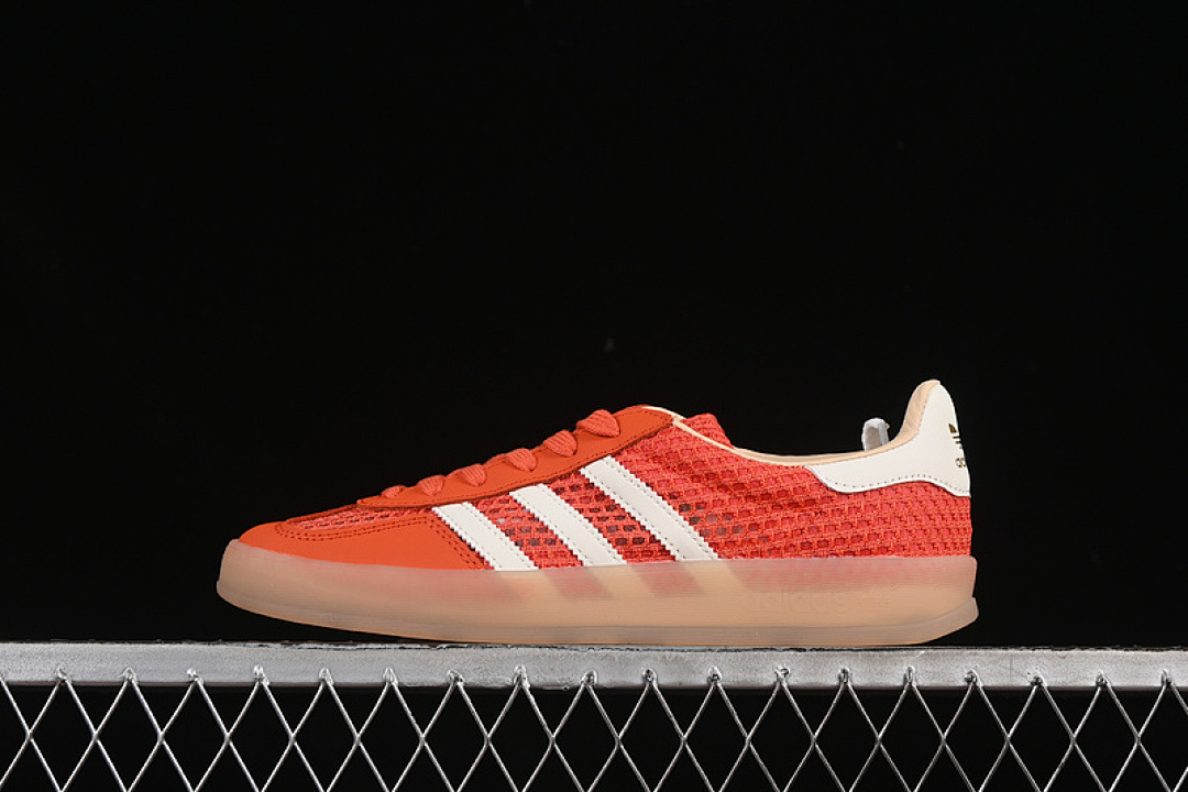 Adidas ORIGINALS GAZELLE INDOOR WHITE/ORANGE · JS0713, photo 1
