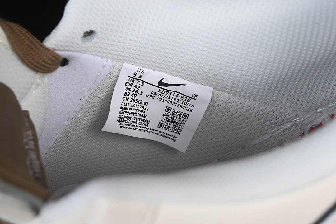 Nike [XD9314-618]-[AIR FORCE 1 07 LOW WHITE/BROWN]-[WOMAN:36-39]-[MAN:40-45] - Image 6