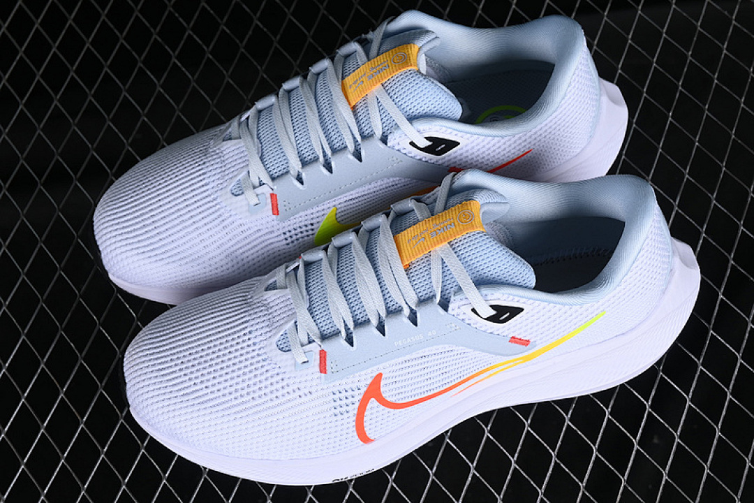Nike [DV3854-102]-[AIR ZOOM PEGASUS 40 WHITE/BLUE TINT/LASER ORANGE/PICANTE RED]-[UNSIZE:36-46] - Image 10