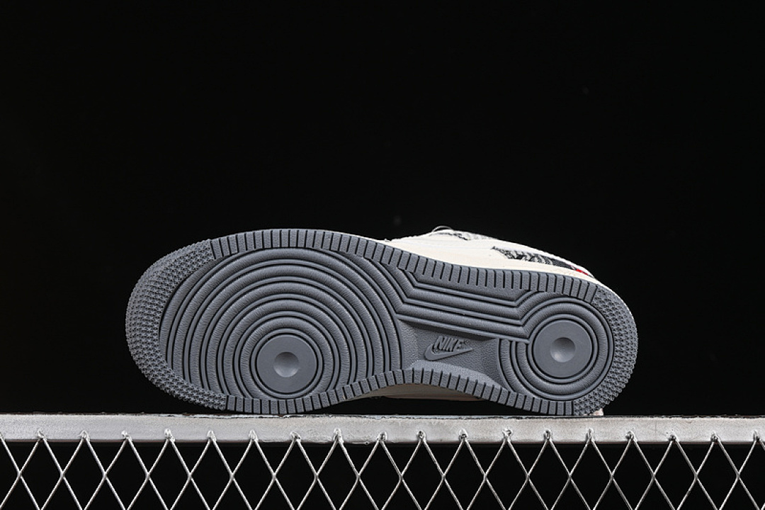 Nike [XS1958-587]-[AIR FORCE 1 07 LOW LV WHITE/GREY/BLACK]-[WOMAN:36-39]-[MAN:40-45] - Image 15