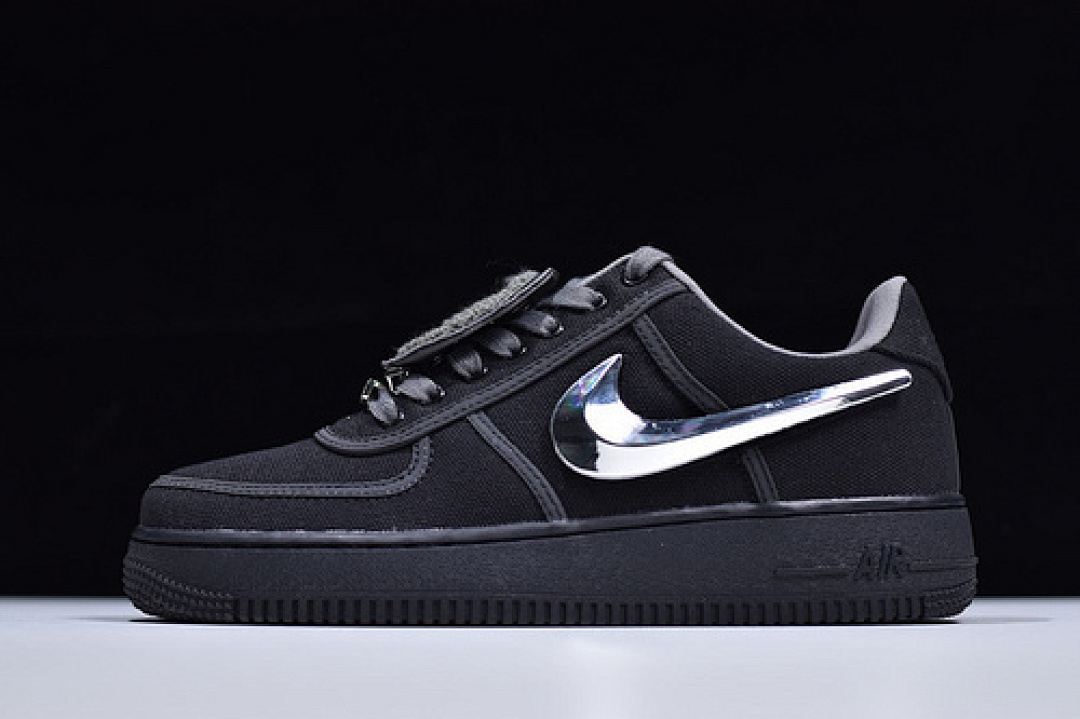 Nike [AQ4211-001]-[TRAVIS SCOTT X AIR FORCE 1 LOW BLACK/REFLECTIVE/SILVER][MAN:40-47.5], photo 1