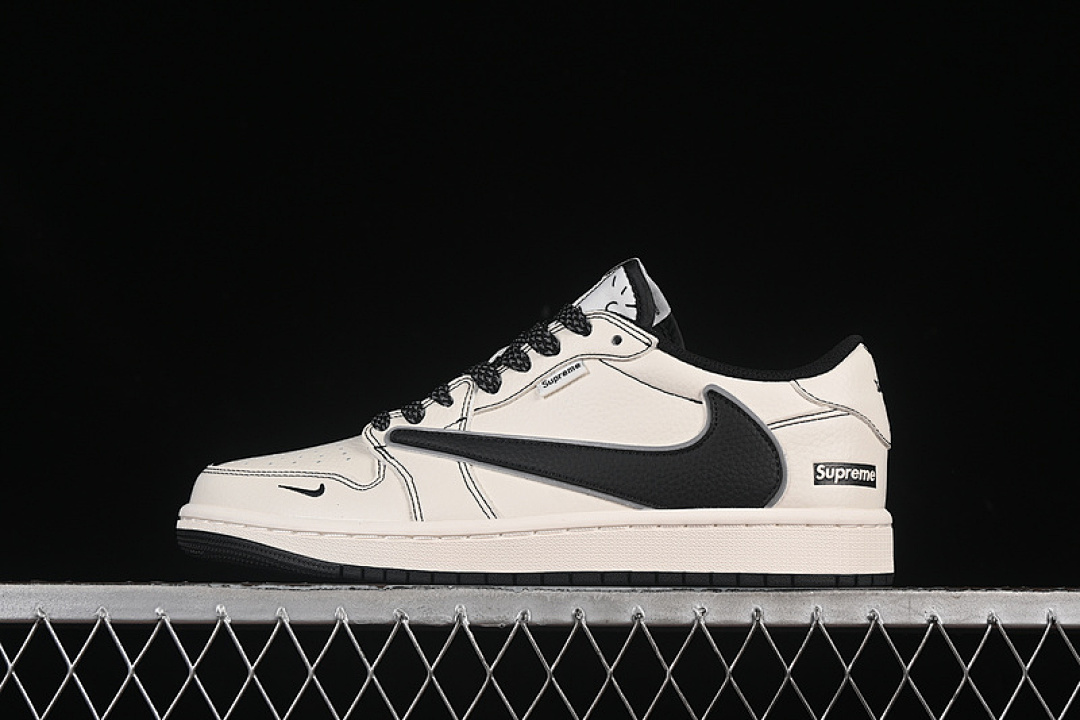 Jordan [DH0223-311]-[TRAVIS SCOTT X FRAGMENT DESIGN AIR JORDAN 1 LOW OG SP WHITE/BLACK]-[36-45], photo 1