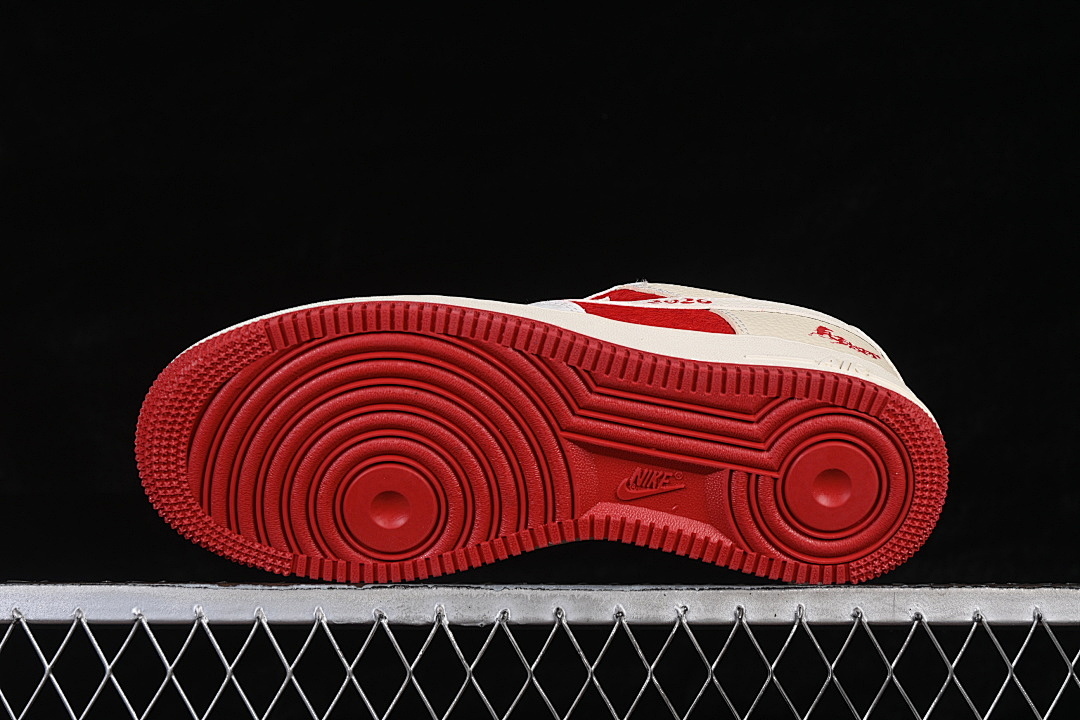 Nike [XL1979-145]-[AIR FORCE 1 07 LOW CASUAL SNEAKERS RED/WHITE/WHEAT]-[WOMAN:36-39]-[MAN:40-45] - Image 14