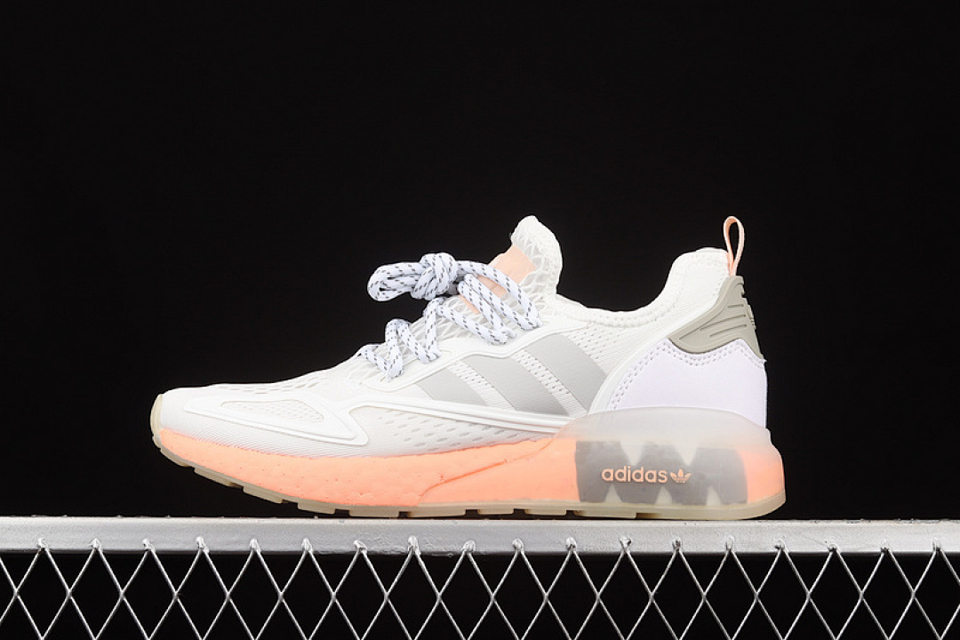Unbranded [FY2013]-[ZX 2K BOOST SHOES CLOUD WHITE/CLEAR ONIX/GLOW PINK]-[WOMAN:36-40], photo 1