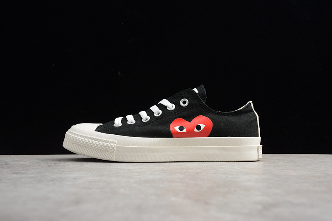 Converse Converse [CDG PLAY X CHUCK TAYLOR 1970S JPN BLACK]-[UNISEX:35-44]-[OG00106], photo 1