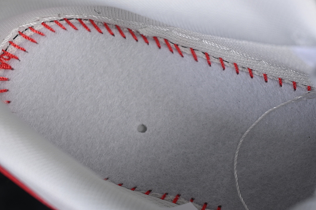 Nike [HT5088-631]-[AIR FORCE 1 07 LOW CASUAL SNEAKERS WHITE/GREY/RED]-[WOMAN:36-39]-[MAN:40-45] - Image 5