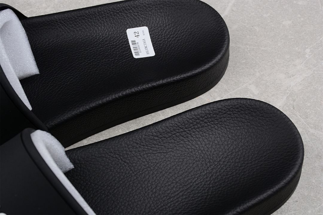 Balenciaga [BA*LEN*CIAGA SANDALS BLACK/BLACK/WHITE]-[UNISEX:35-45] - Image 4