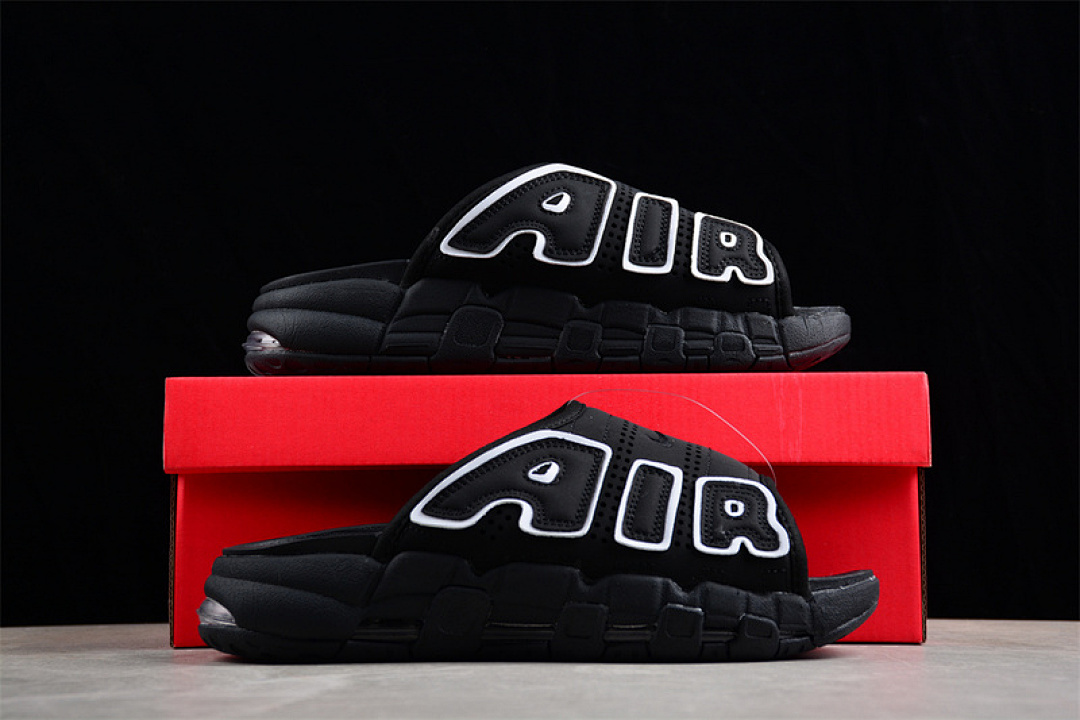Nike [FB7818-100]-[AIR MORE UPTEMPO SLIDE WHITE/BLACK]-[WOMAN:36-39]-[MAN:40-45] - Image 2