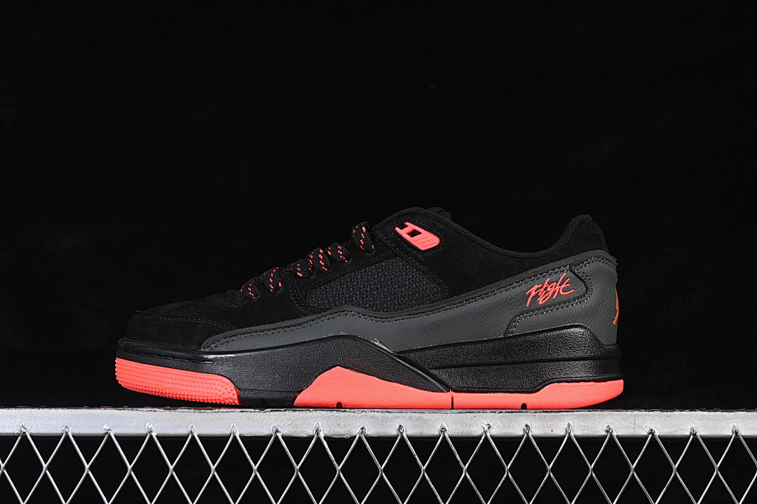 Jordan [HF3255-011]-[JORDAN FLIGHT COURT BLACK/INFRARED 23]-[WOMAN:36-39]-[MAN:40-47.5], photo 1