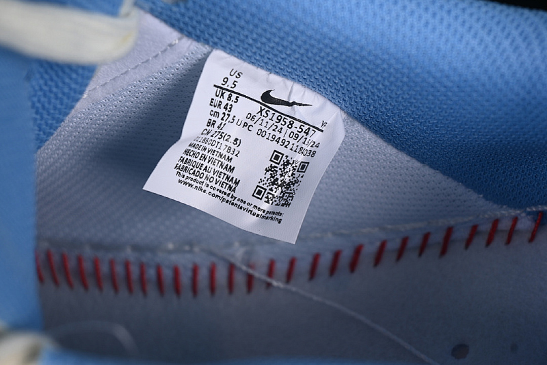 Nike [XS1958-547]-[AIR FORCE 1 07 LOW SUPEME BLUE/WHITE/BROWN]-[WOMAN:36-39]-[MAN:40-45] - Image 6