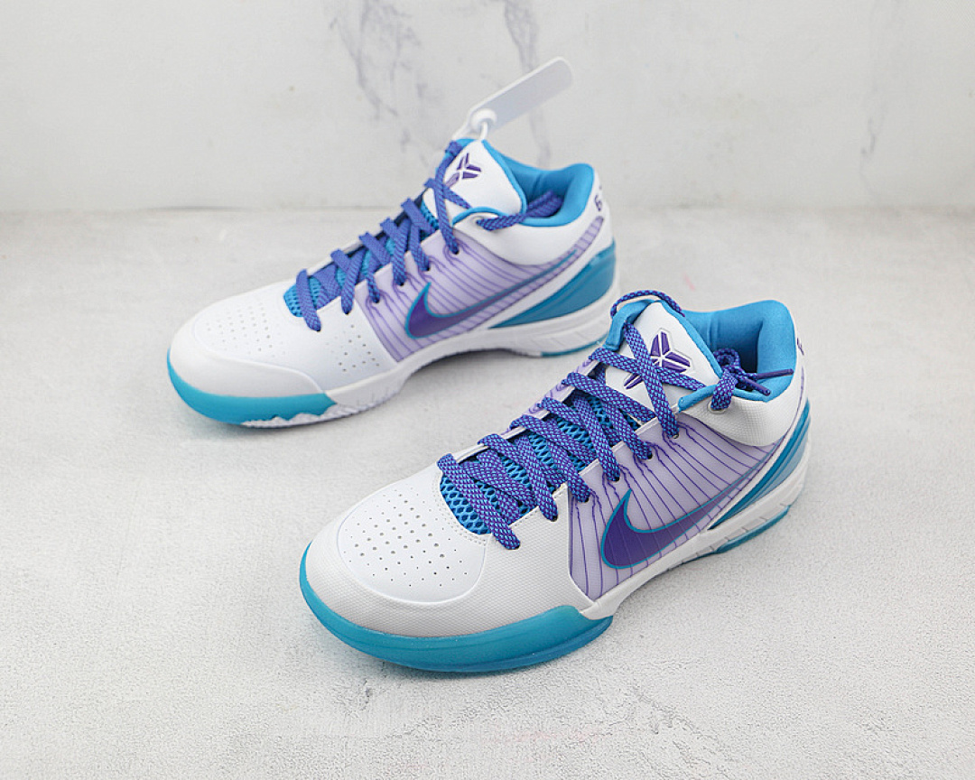 Nike [AV6339-100]-[ZOOM KOBE 4 PROTRO DRAFT DAY WHITE/ORION BLUE-VARSITY PURPLE]-[MAN:39-46] - Image 4