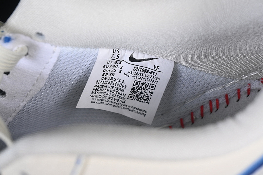 Nike [DN1688-811]-[AIR FORCE 1 07 LOW WHITE/BLACK/NAVY BLUE]-[WOMAN:36-39]-[MAN:40-45] - Image 6