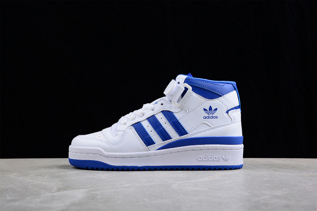 Unbranded [FY4976]-[FORUM MID SHOES CLOUD WHITE/ROYAL BLUE/CLOUD WHITE]-[WOMAN:36-39]-[MAN:40-45], photo 1
