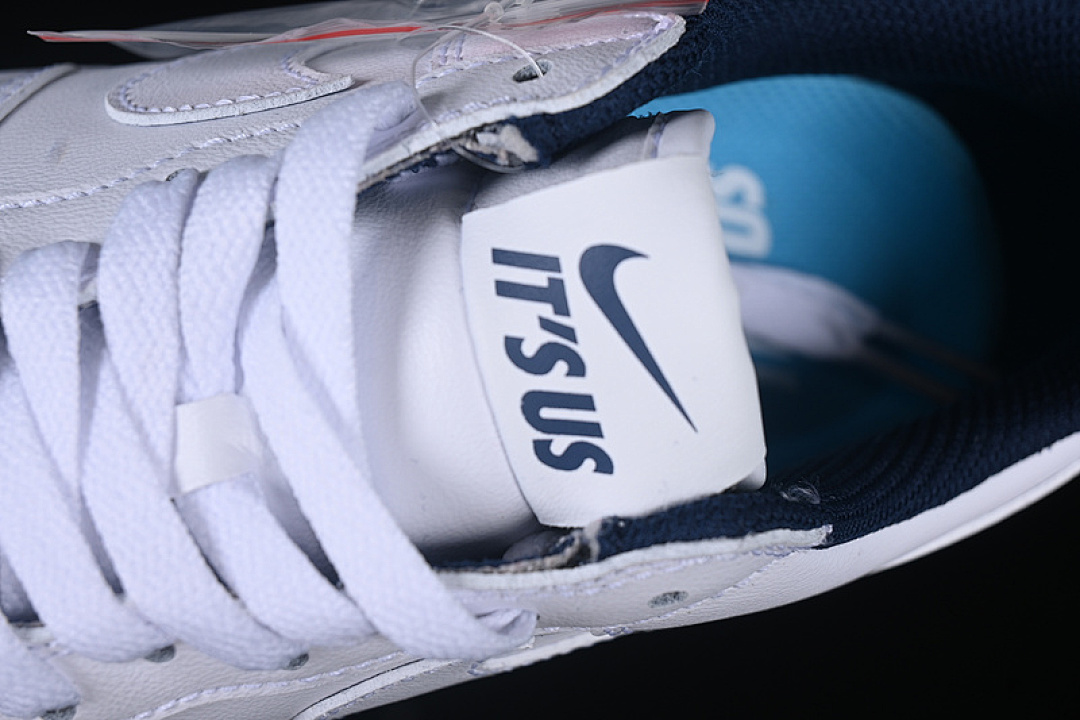 Nike [IB5720-100]-[LIL YACHTY X AIR FORCE 1 07 LOW WHITE/WHITE/MIDNIGHT NAVY/DARK POWDER (BLUE]) - Image 9