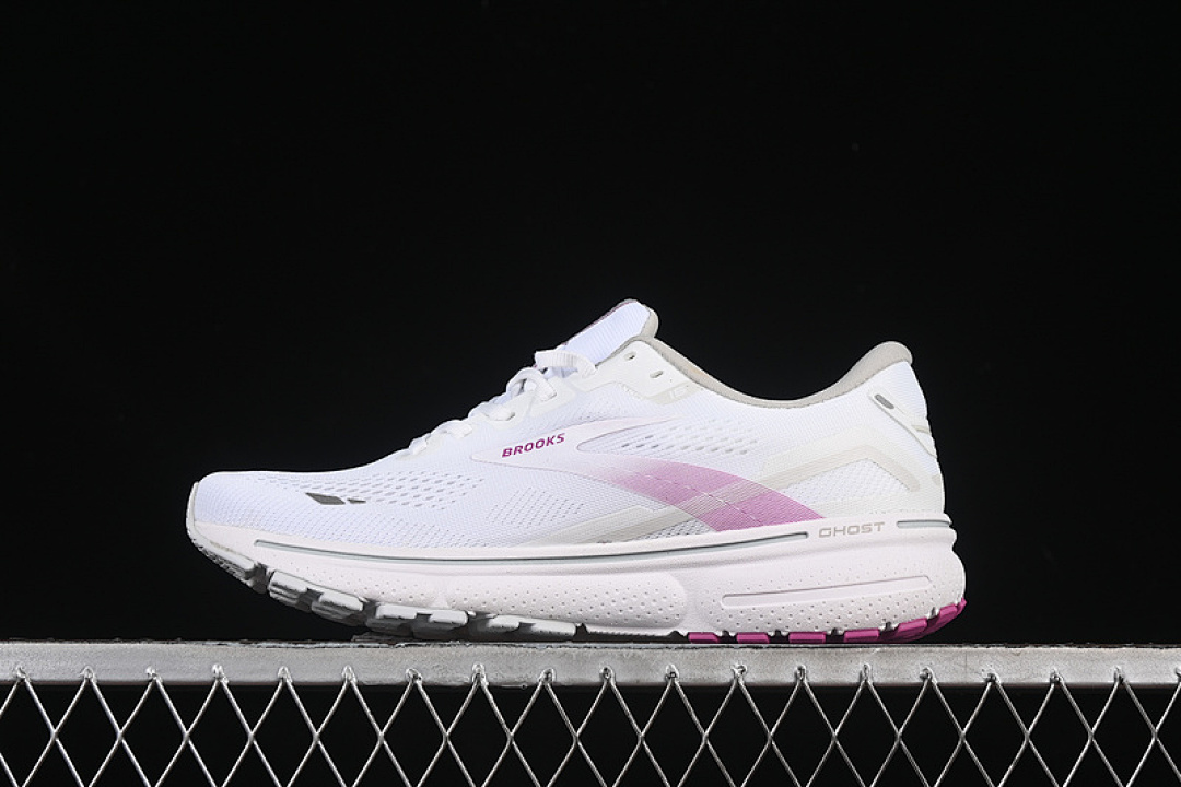 Purple [1203801B195]-[BROOKS GHOST 15 WHITE/PURPLE]-[WOMAN:36-39]-[MAN:40-45], photo 1