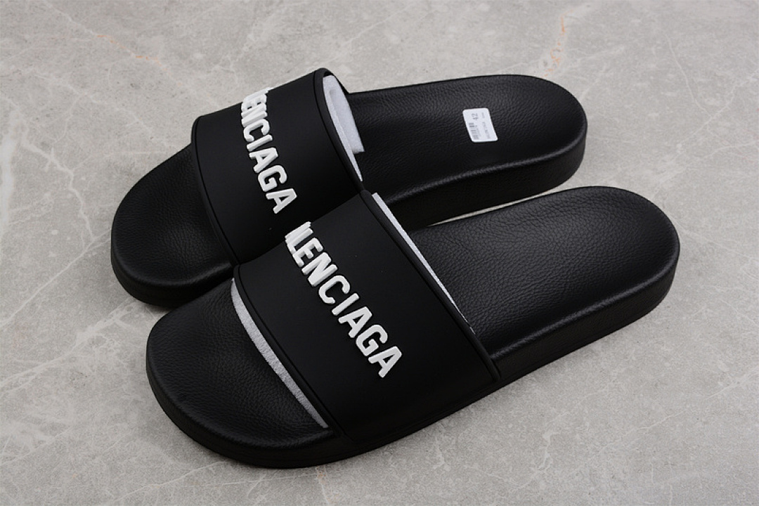 Balenciaga [BA*LEN*CIAGA SANDALS BLACK/BLACK/WHITE]-[UNISEX:35-45] - Image 6
