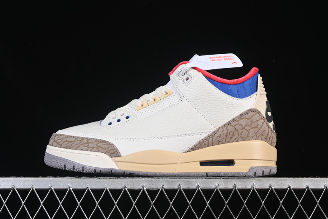 Jordan [IB1482-100]-[AIR JORDAN 3 RETRO SEOUL 2.0 AJ3 APRICOT/WHITE/BLUE]-[WOMAN:36-39]-[MAN:40-47.5], photo 1