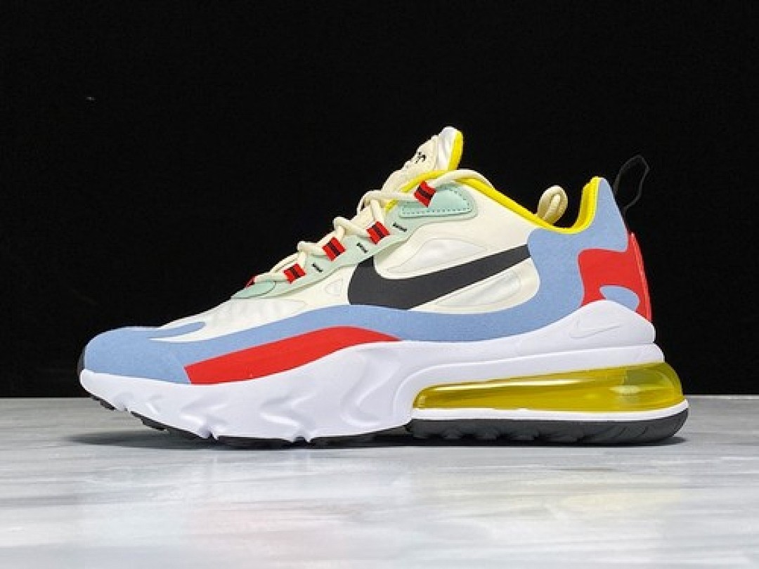 Unbranded [AT6174-002]-[AIR MAX 270 REACT BAUHAUS WHITE/BLACK/LIGHT BLUE/RED/YELLOW]-[UNISEX:36-45], photo 1