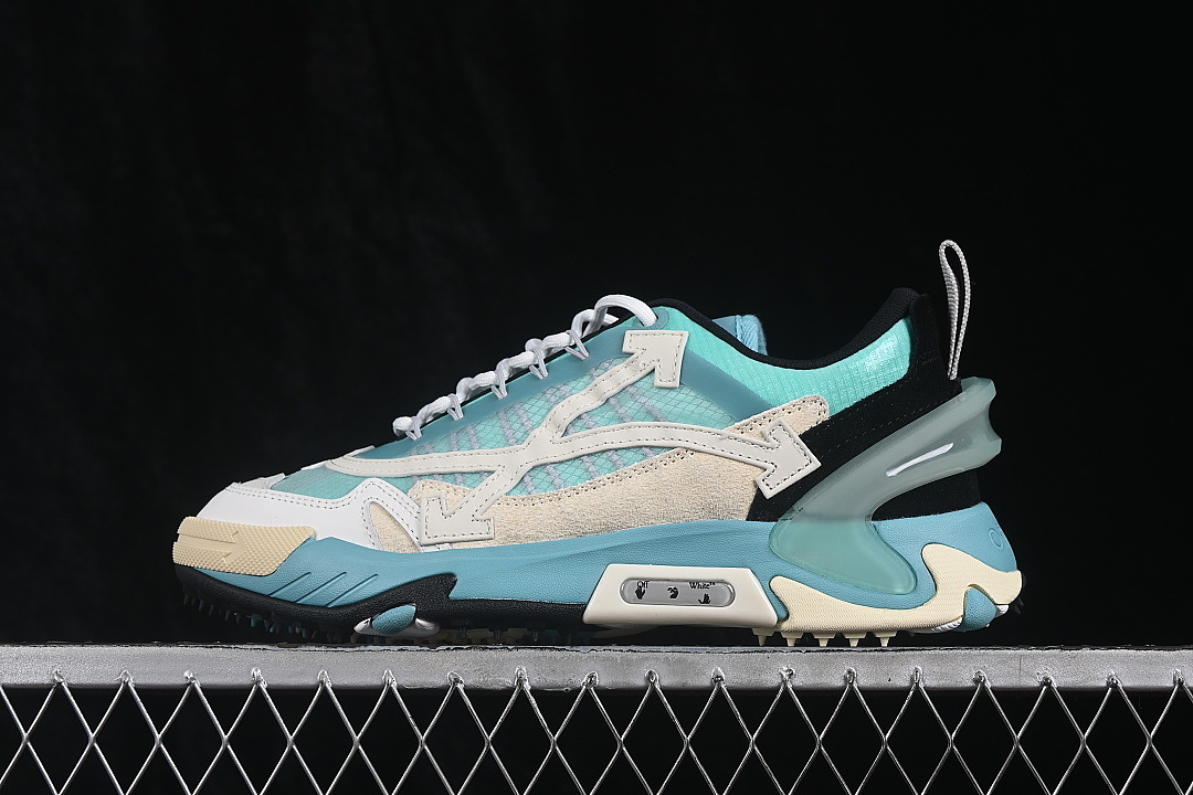 Off-White [VIRGIL ABLOH RETRO RUNNING SHOES SKY BLUE/BLACK/BEIGE]-[WOMAN:36-39]-[MAN:40-47], photo 1