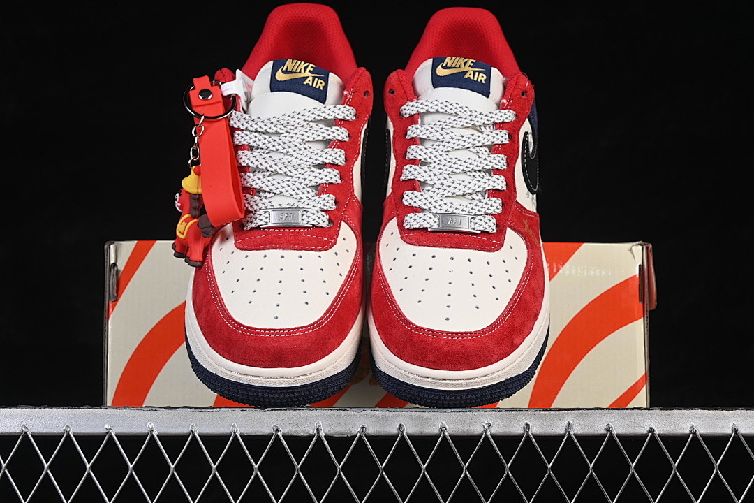 Nike [FC1688-265]-[AIR FORCE 1 07 LOW CASUAL SNEAKERS WHITE/RED/BLACK]-[WOMAN:36-39]-[MAN:40-45] - Image 13